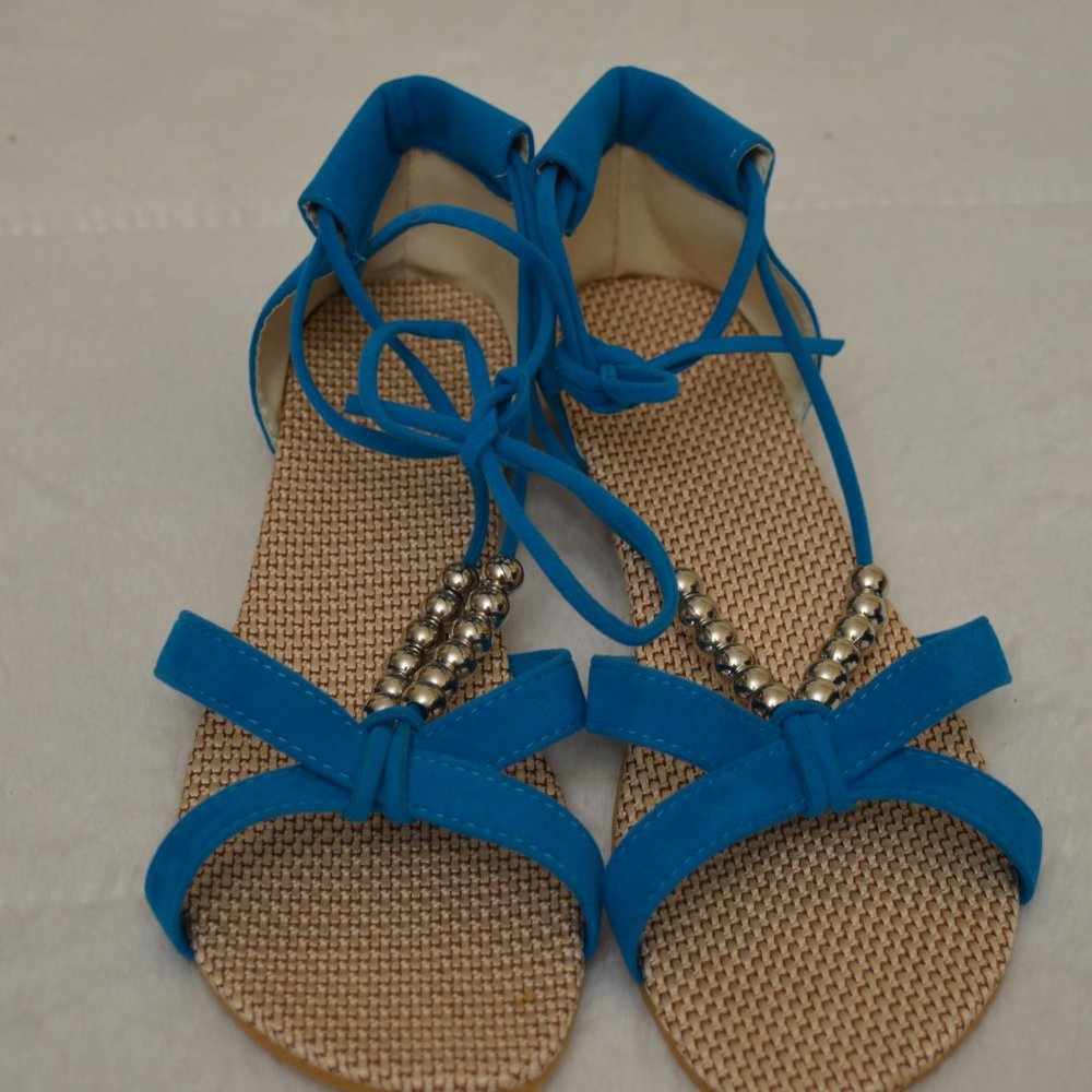 Blue Sandals Size 8